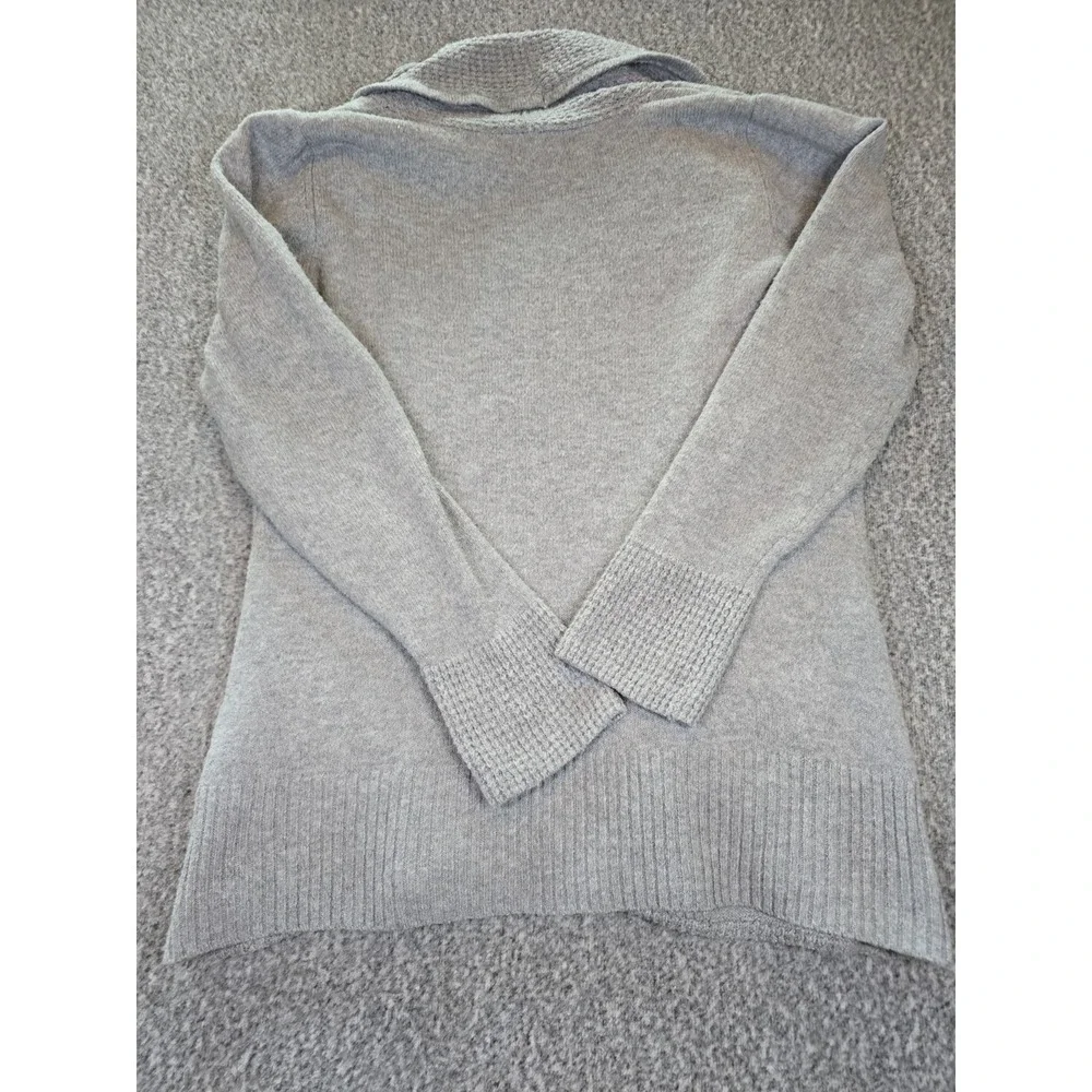 Chloe & Jasmine Women's Gray Open Front Cardigan Sweater, Size Medium